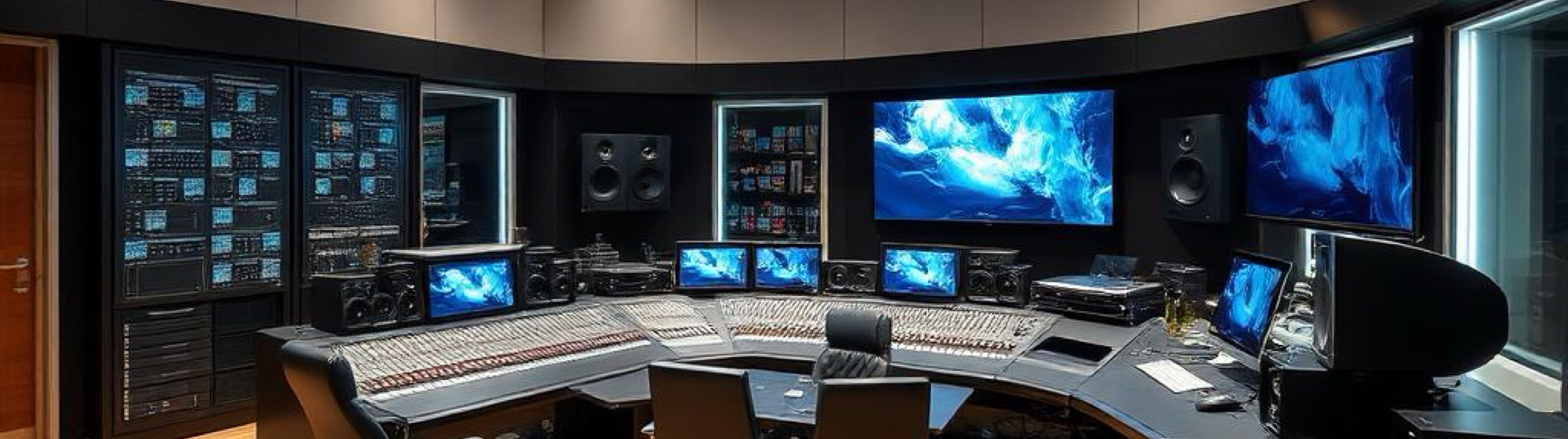 98 channel studio with digital and analog recording capabilities